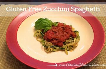 Gluten Free Zucchini Spaghetti